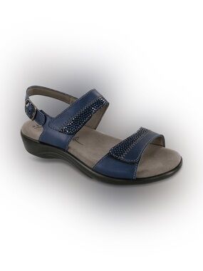 SAS Navy Blue Women's Adjustable Strap Sandal Size 9M